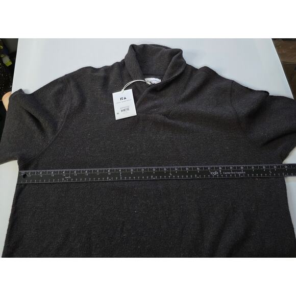 Free Assembly Men's Jacquard Rib Shawl Collar Pullover Black / Brown Size L NWT - Picture 8 of 14